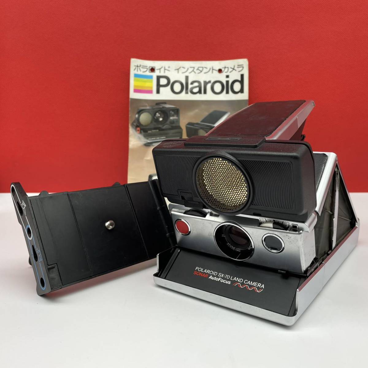 □ Polaroid SX-70 LAND CAMERA SONAR AutoFocusインスタントカメラ 動作未確認 ポラロイド 