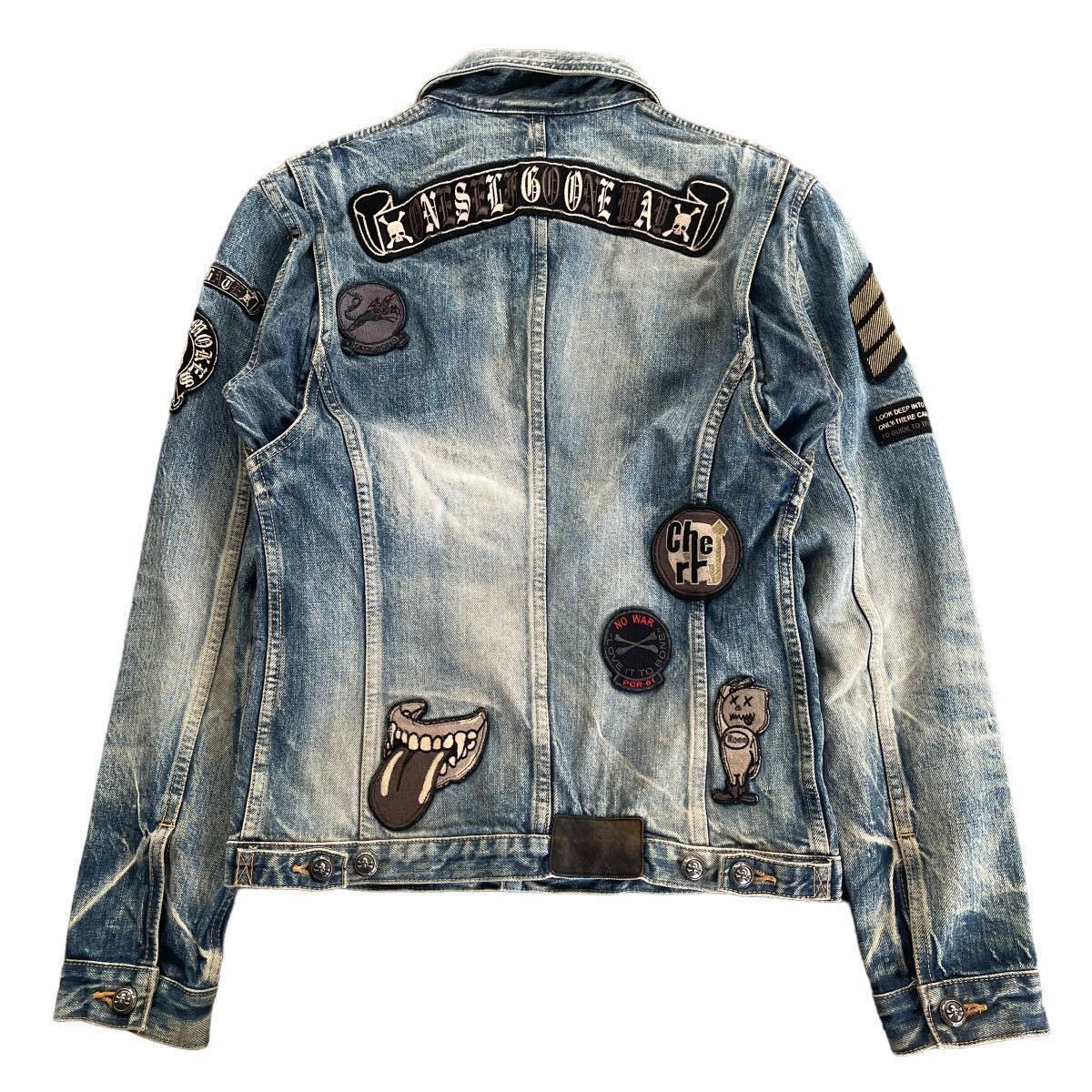 定価163000 roen jeans man Roen sick vintage denim jacket Wappen