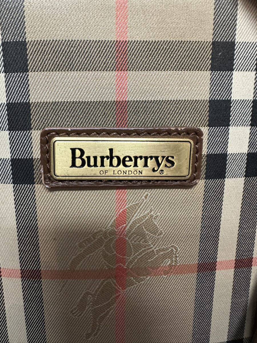 バーバリー BURBERRY ノバチェック ボストンバッグ 旅行用 赤