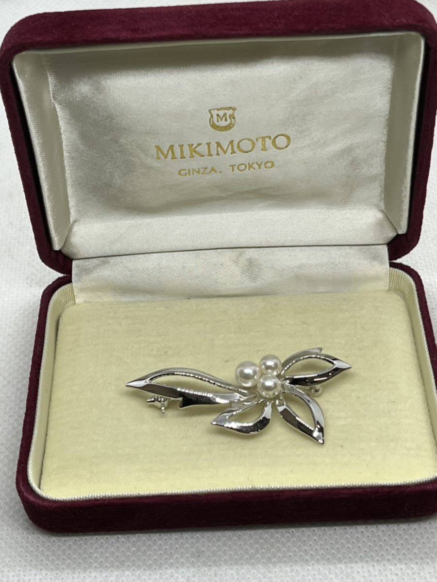 ミキモト ブローチ パール シルバー MIKIMOTO 真珠 本真珠 | ミキモト