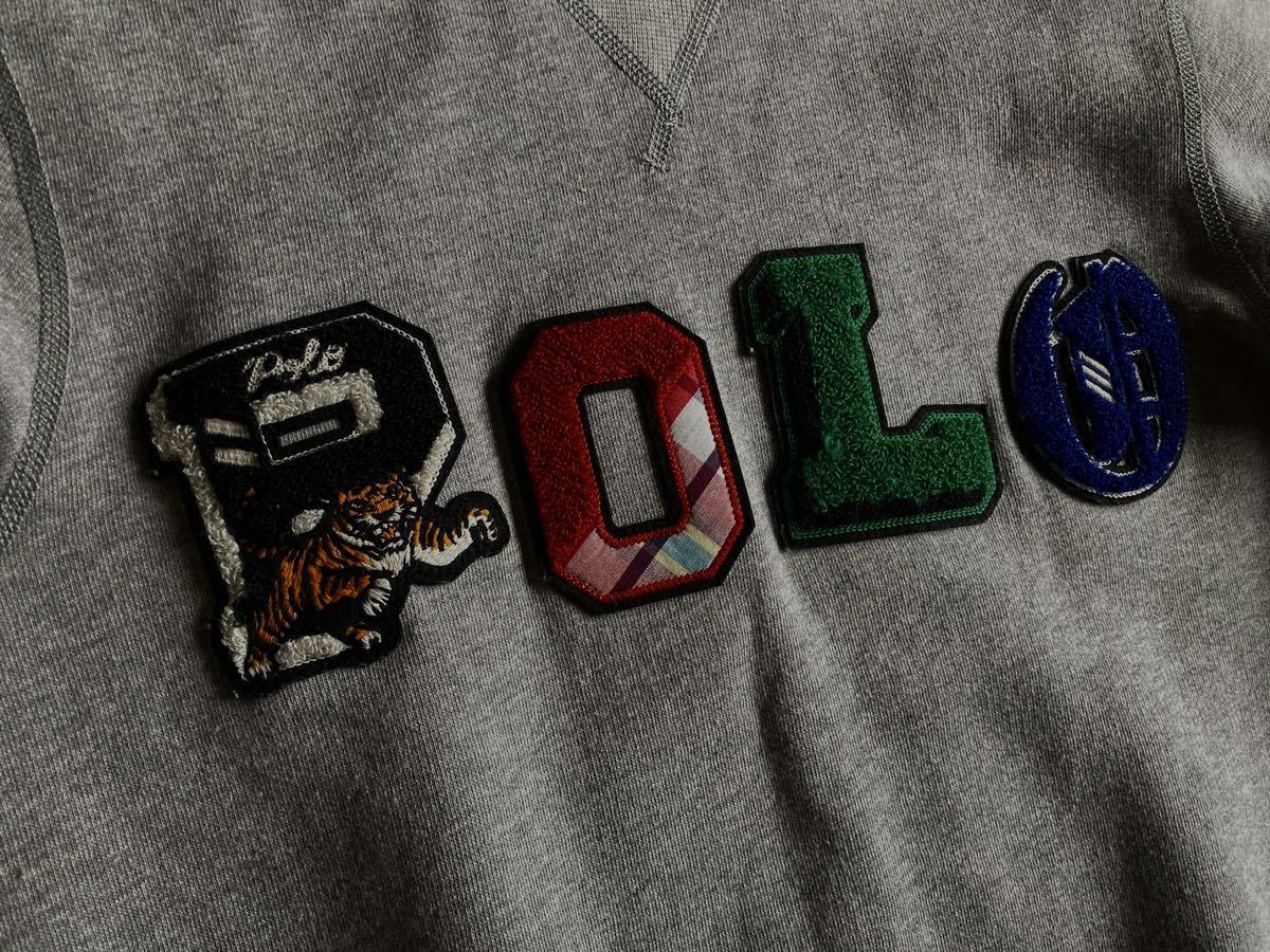 新タグ ラルフローレン ポロタイガーワッペンスウェットシャツ S POLO 