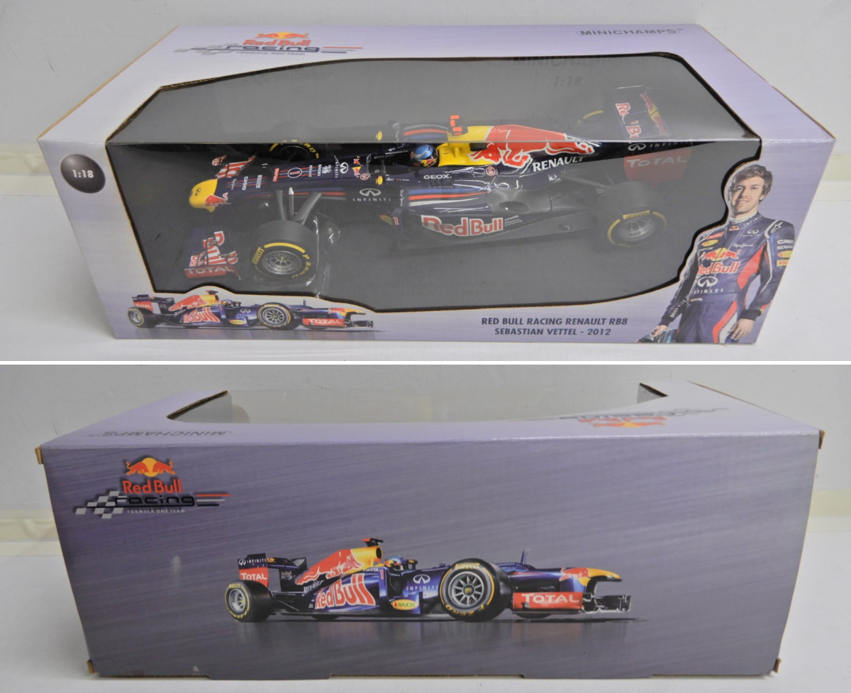 071Z178☆【中古 美品】MINICHAMPS/ミニチャンプス 1/18 RED BULL