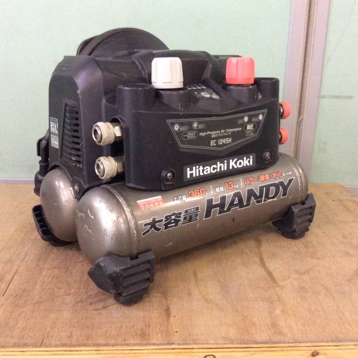 日立工機 【中古】 日立 HITACHI KOKI 高圧 エアコンプレッサー EC 