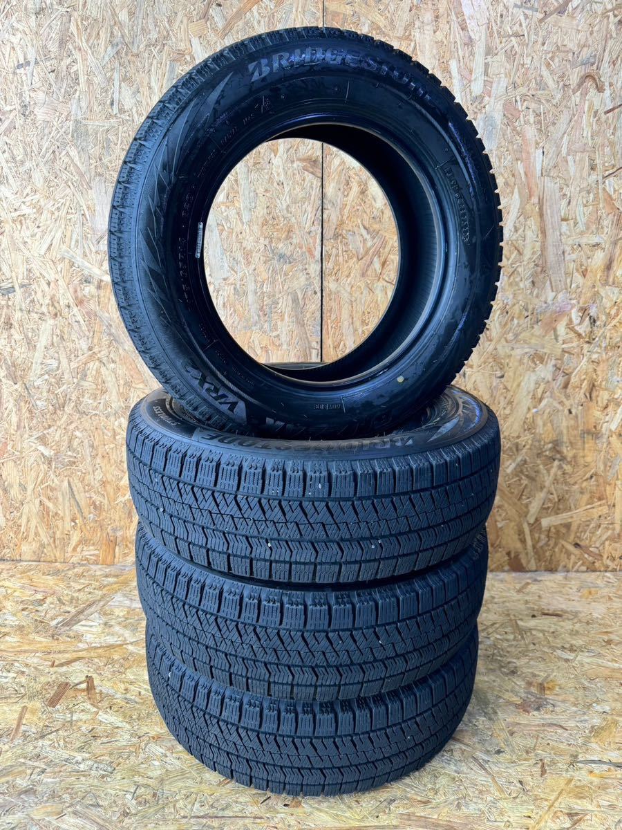 バリ溝 ブリヂストン 155/65R14 VRX2 20年製 スタッドレス 4本セット