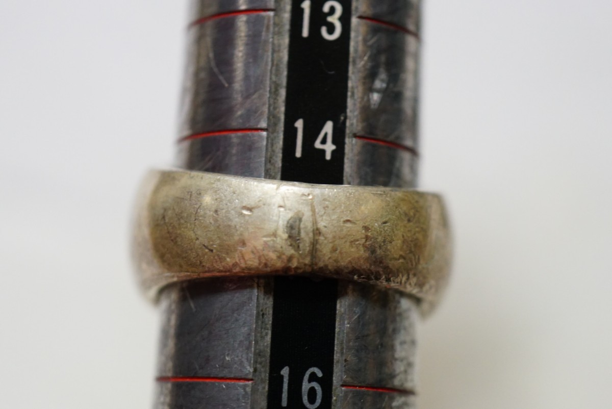 414 海外製 シルバー リング 指輪 約15号 ヴィンテージ アクセサリー SILVER 925刻印 ビンテージ アンティーク シルバーリング 装飾品