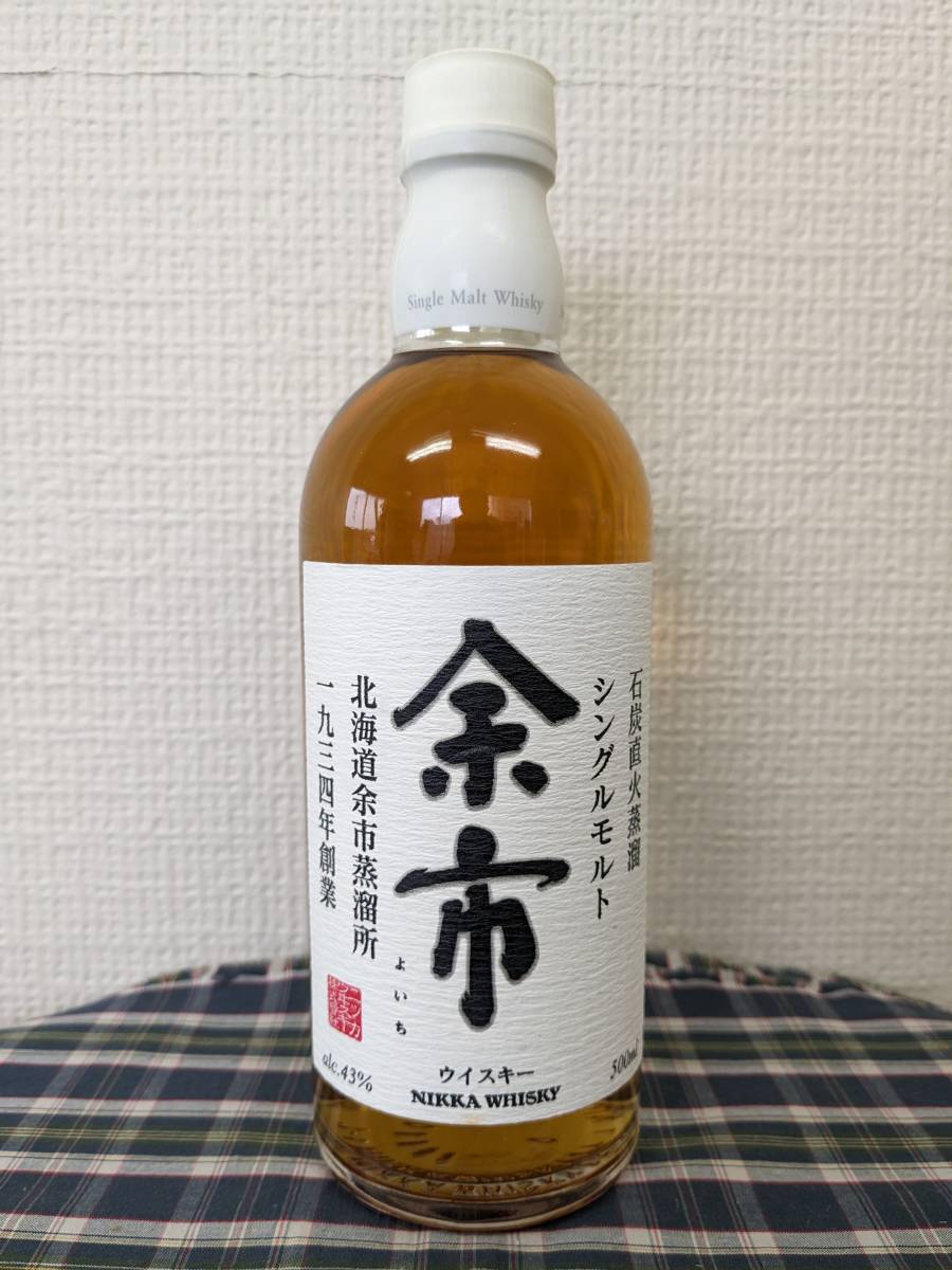 ニッカ 余市 シングルモルト 旧ボトル 旧ラベル 43% 500ml 