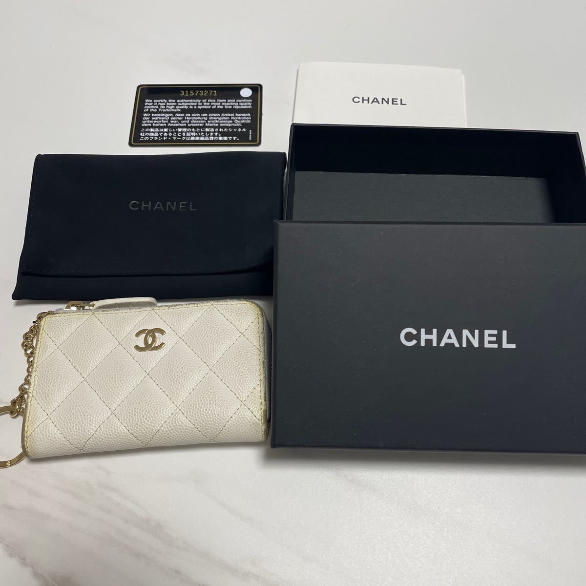 シャネル CHANEL 財布 キャビアスキン コインケース キーケース 【公式 