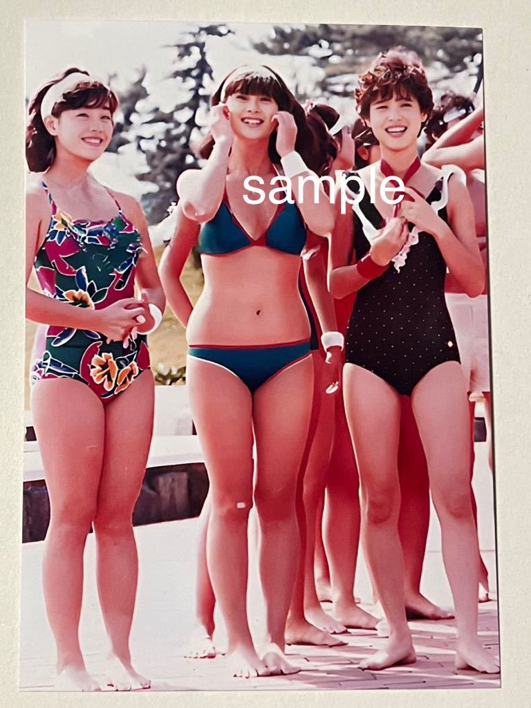 松田聖子 河合奈保子 柏原芳恵 L判 写真 アイドル ☆6511(写真)｜売買