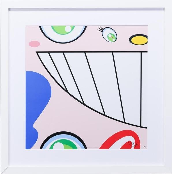 村上隆氏直筆サイン入り限定ポスター オレたち、四角い、ひょうきん族 村上隆氏直筆サイン入り限定ポスター オレたち、四角い、ひょうきん族