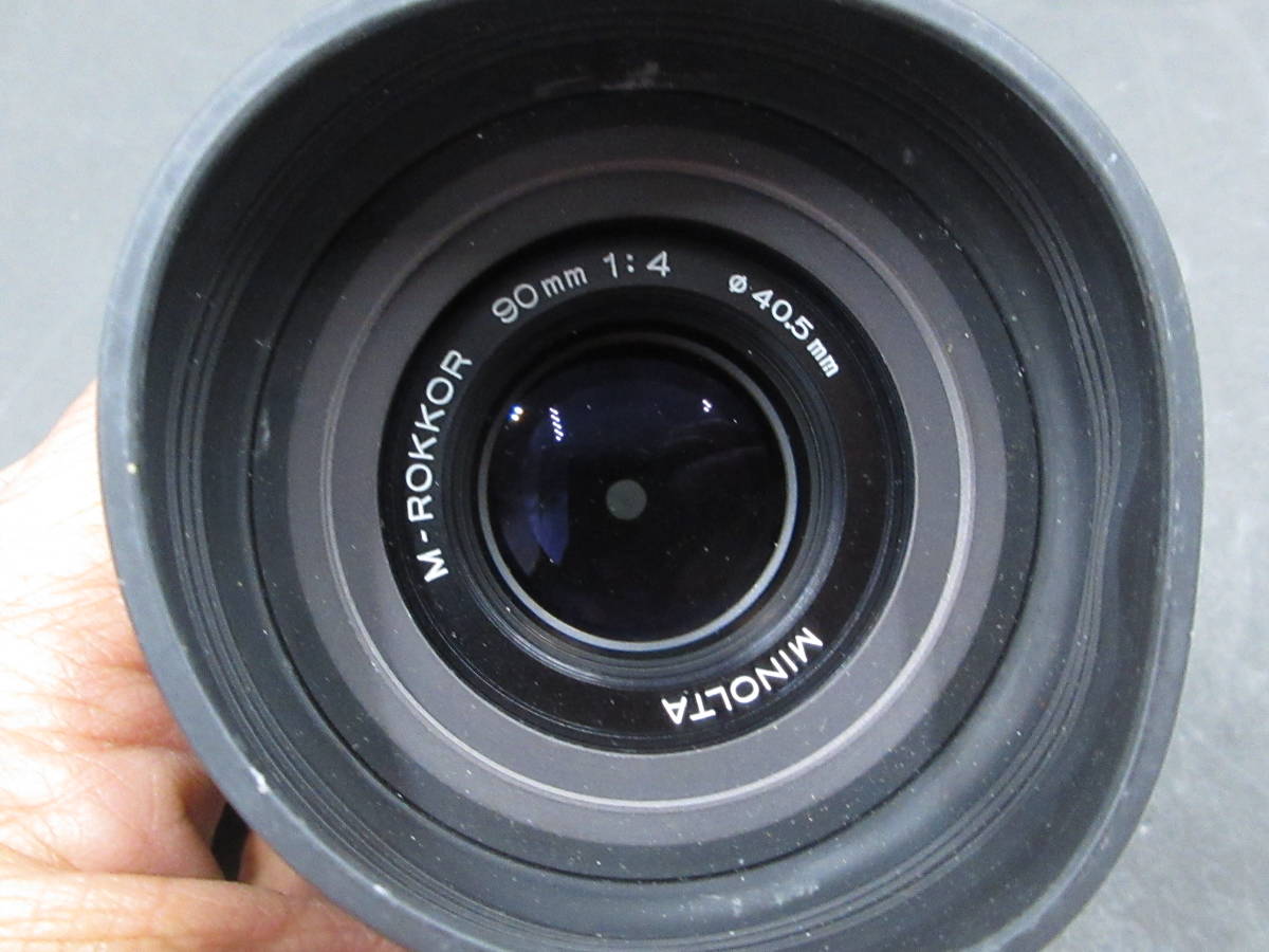 MINOLTA M-ROKKOR 90mm f4 Mマウント フード付きレンズ 90mm MINOLTA