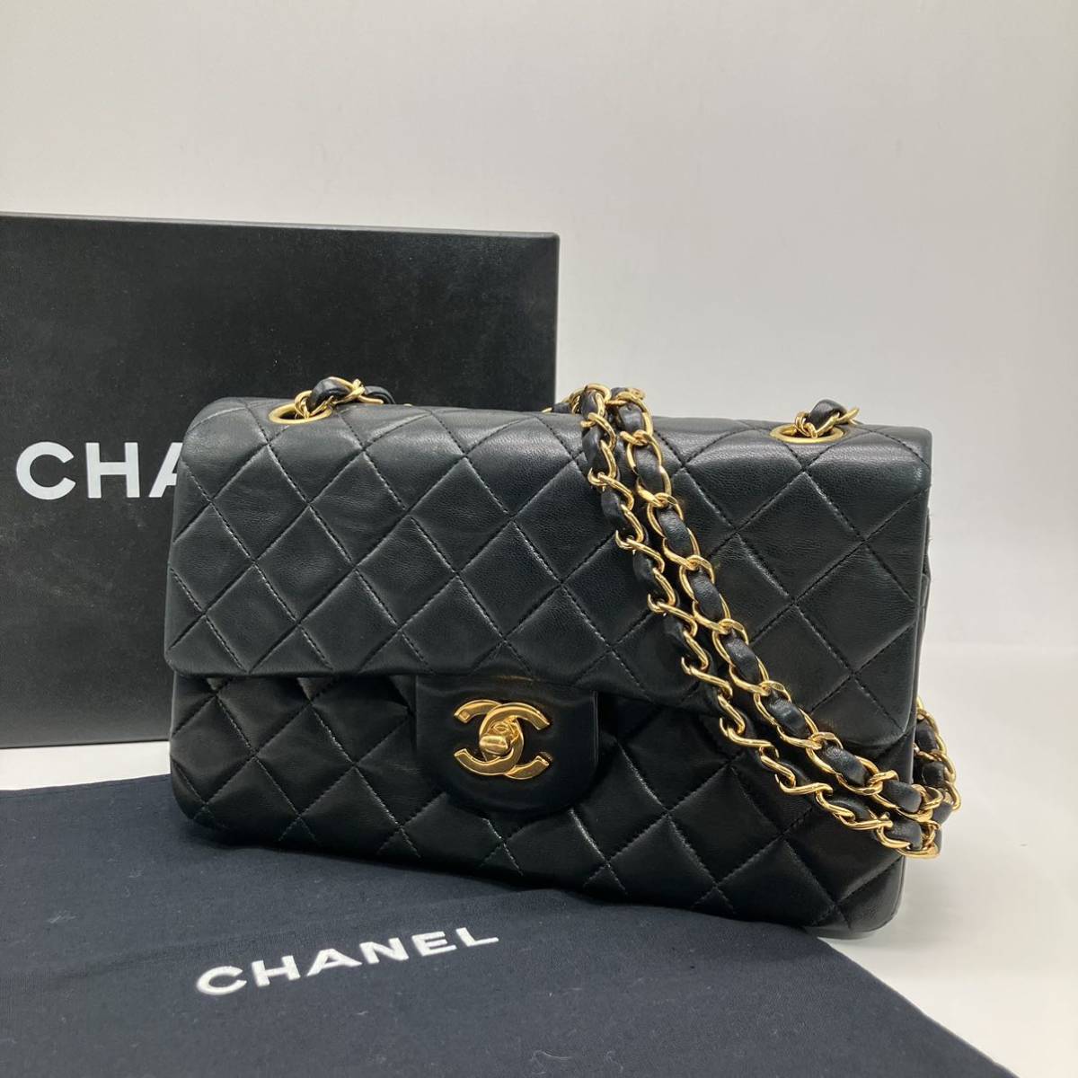□【売り切り】CHANEL（シャネル）マトラッセ ラムスキン ダブル 