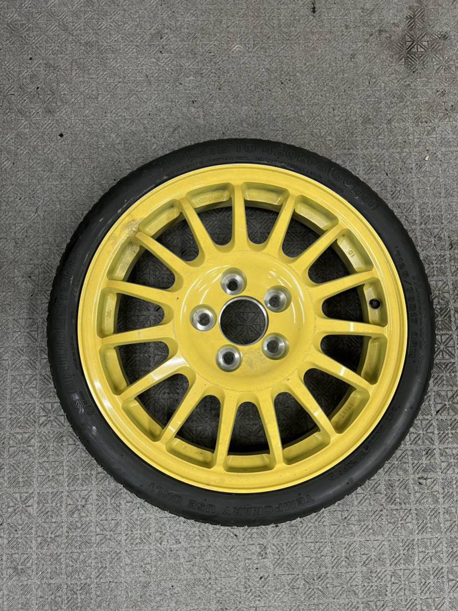 NA-51☆140サイズ RX-7 RX7 FD3S 純正 スペアタイヤ アルミ 17x4T +40 114.3 5H T125/70D17 エンケイ製　テンパータイヤ 17インチ