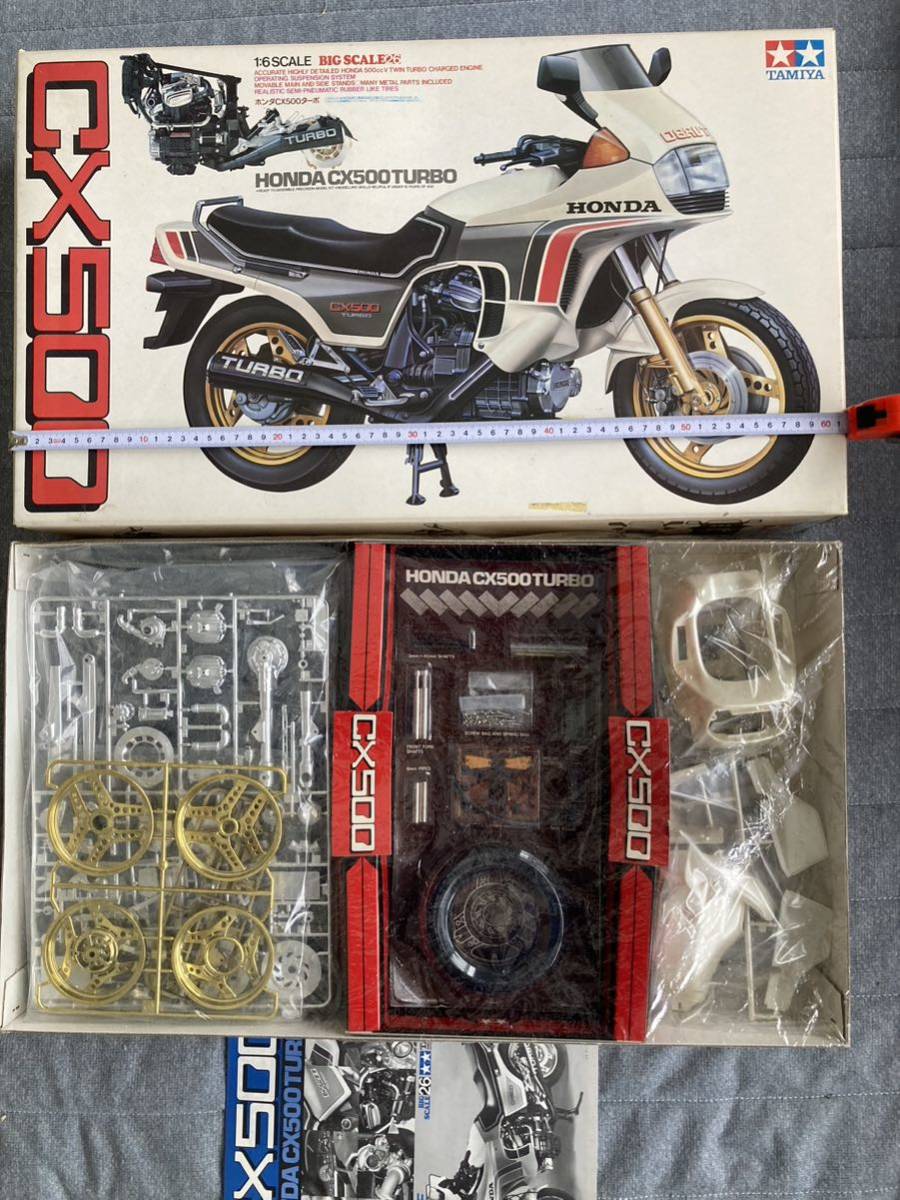 タミヤ プラモデル ホンダ オートバイシリーズ TAMIYA バイク HONDA CX500TUBO 当時物　未開封　特大