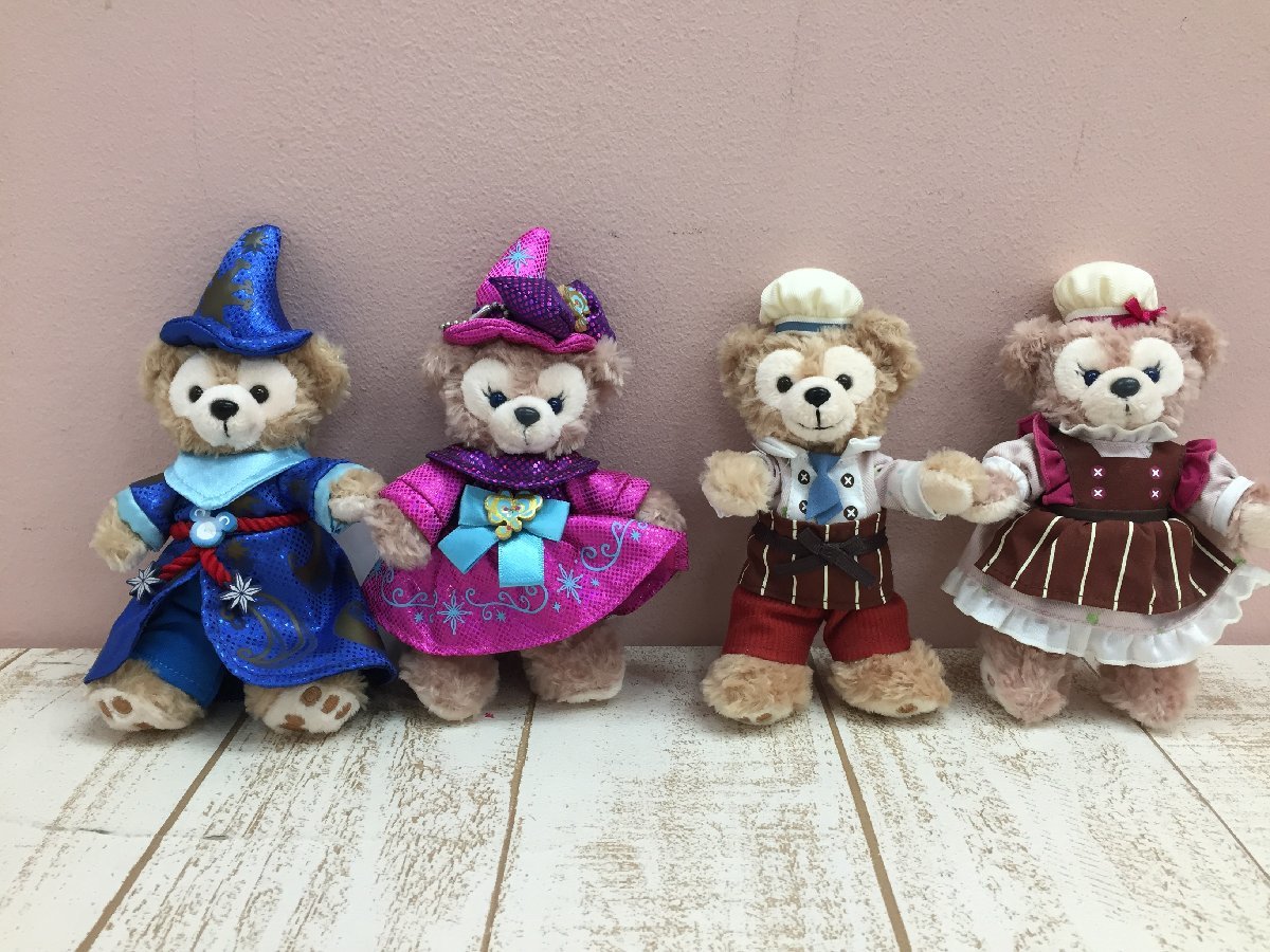 ◇ディズニー TDS ダッフィー シェリーメイ 4点 ぬいぐるみバッジ 周年