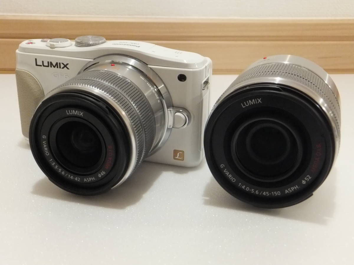 パナソニック LUMIX DMC-GF6-W ホワイト ダブルズームキット 純正予備