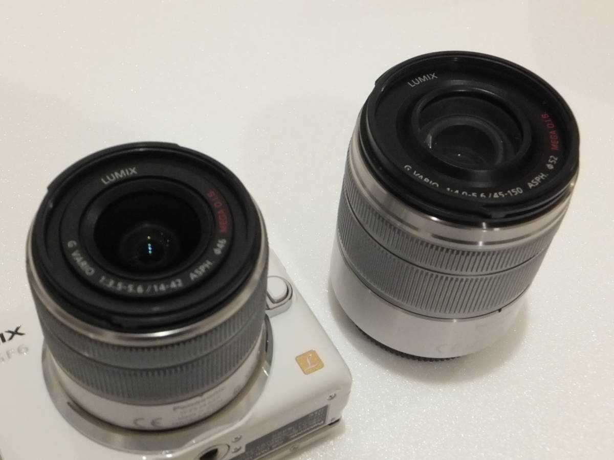 パナソニック LUMIX DMC-GF6-W ホワイト ダブルズームキット 純正予備