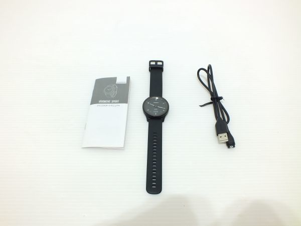 【高品質，豊富な】 c2640 GARMIN ガーミン VIVOMOVE SPORT ブラック スマートウォッチ 110-231220(スマートウォッチ本体)｜売買されたオークション情報、yahooの商品情報をアーカイブ公開 - オークファン スマートウォッチ本体