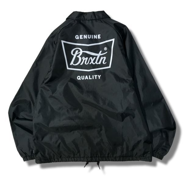 Brixton グリーン ナイロンコーチジャケット S brixton コーチジャケット S