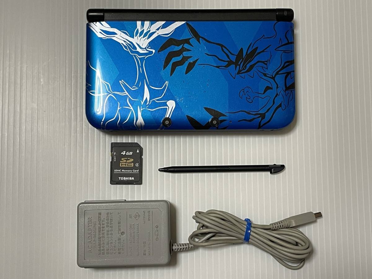 3DS LL 中古 本体 ポケットモンスター ゼルネアス・イベルタル ブルー  