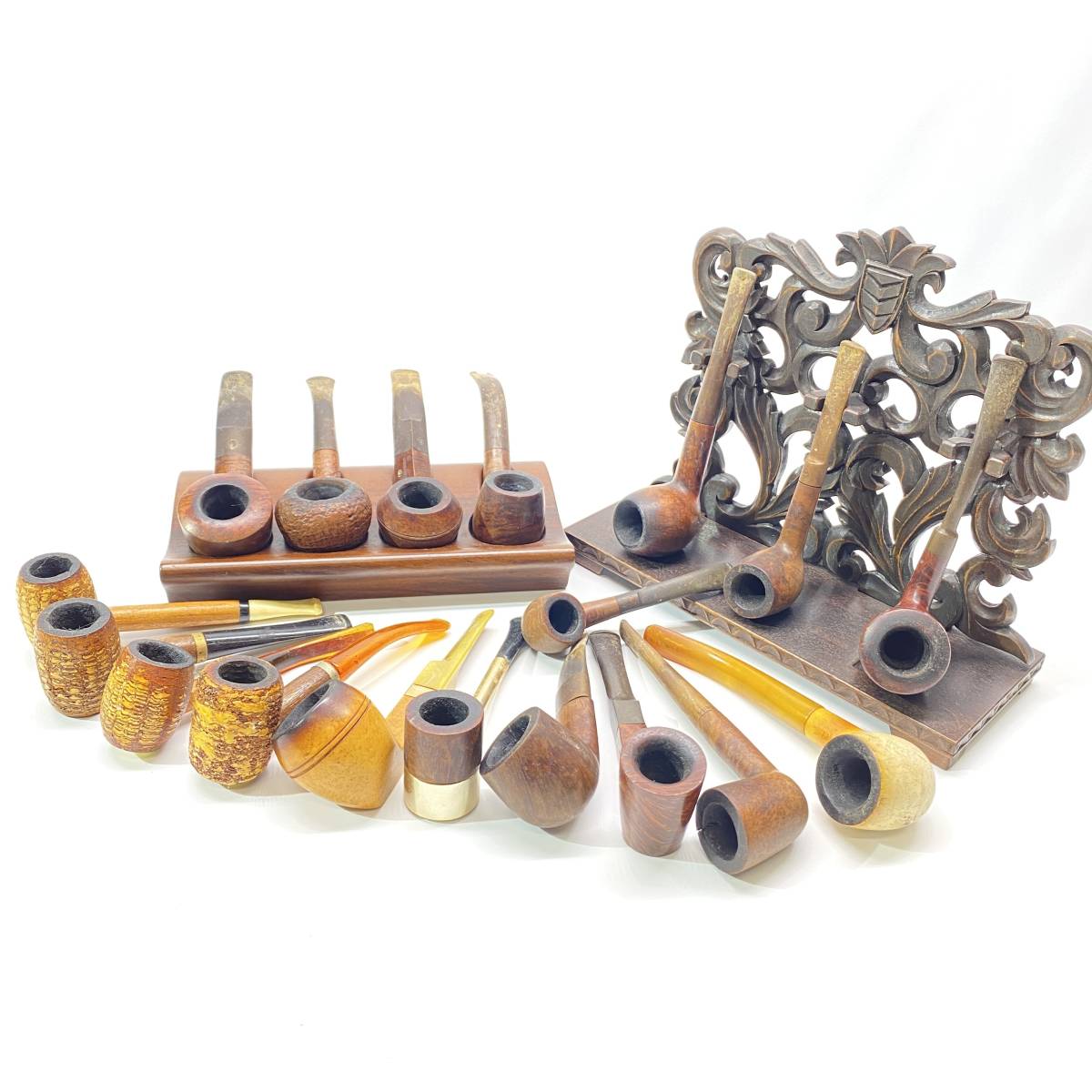 1円～ 8T30621223 DUNHILL ダンヒル Dr. Plumb プラム DINKY KRISWILL クリスウィル BBB など 18本セット 喫煙具 パイプ 現状品 