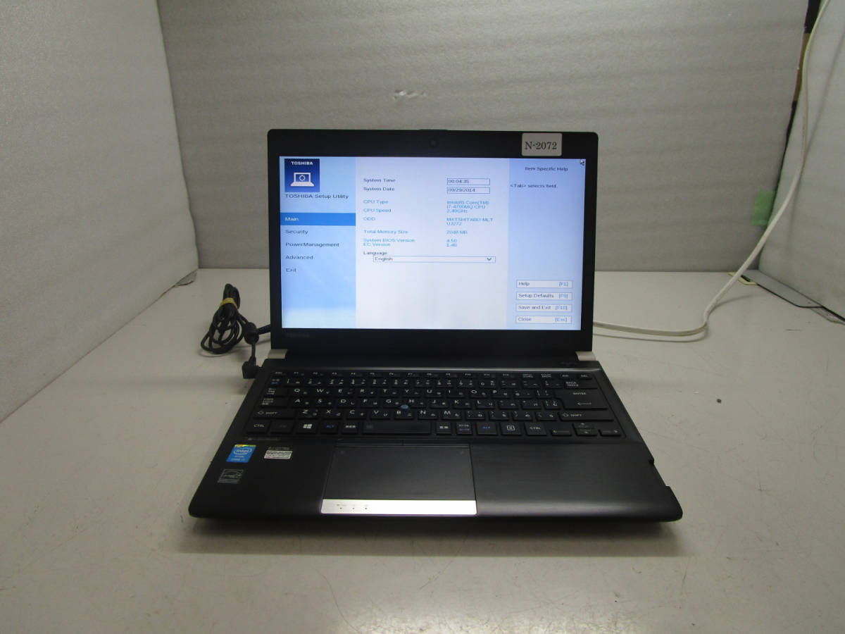 部品取り ジャンク】TOSHIBA dynabook R734/W4K PR73434KBXBW Core i7