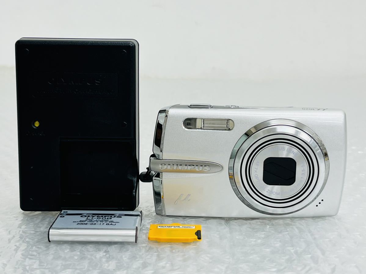 美品】OLYMPUS μ1020 オールド コンデジ オリンパス シルバー