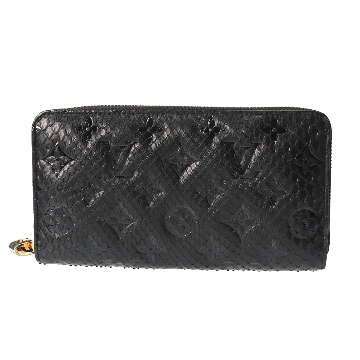 LOUIS VUITTON ルイヴィトン モノグラム ジッピーウォレット 黒 N80686 