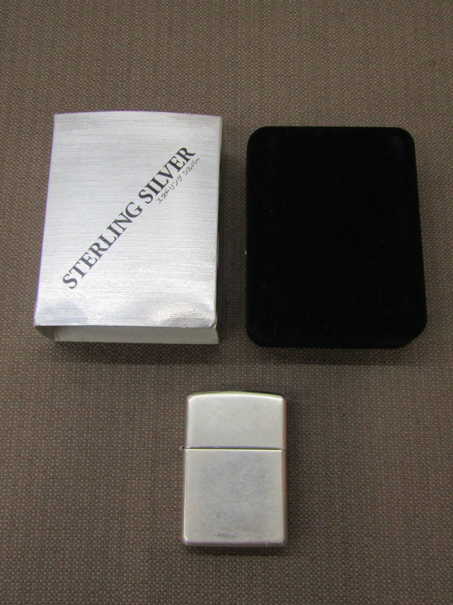 168-KA1183-60s ZIPPO ジッポー STERLING SILVER 2018年 9月製 アーマー ケース付