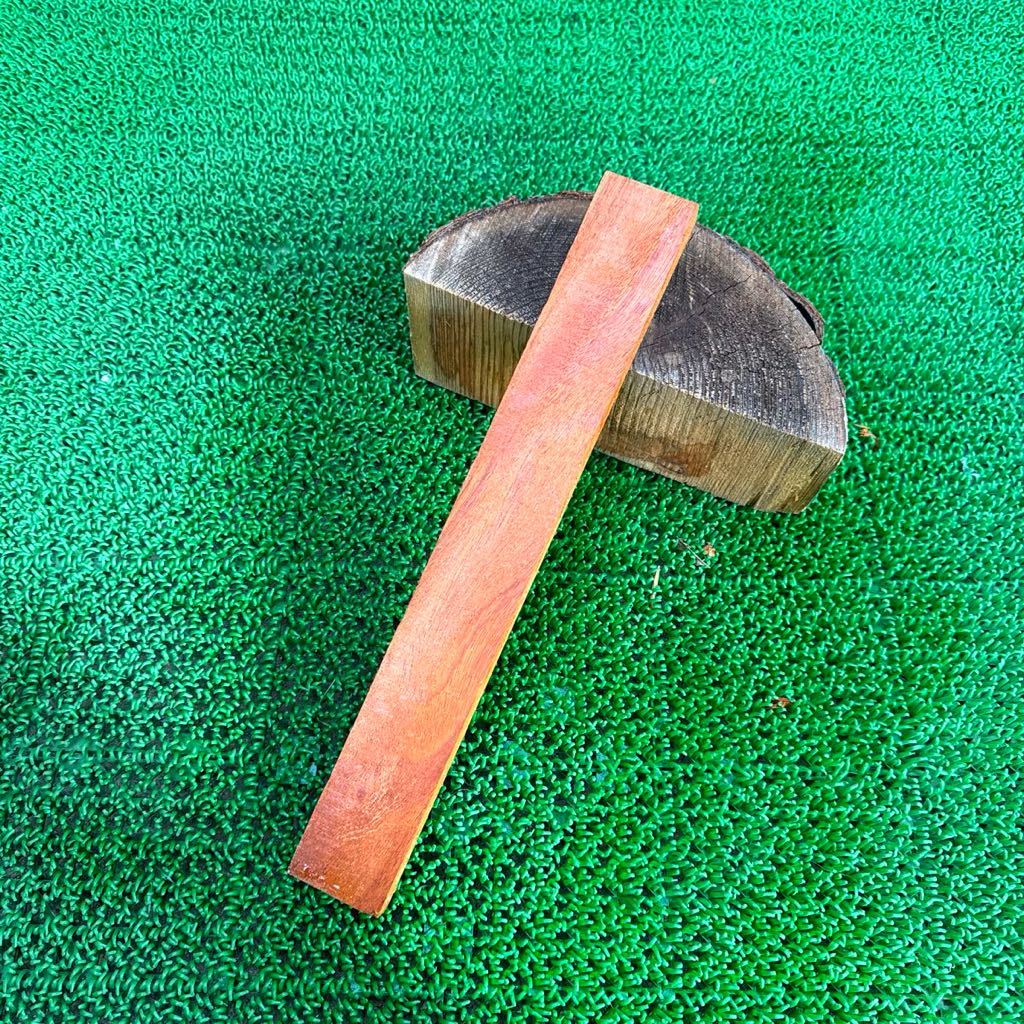 ⑦ 本物 キューバンマホガニー 33.5×4.5×1.8cm120g端材 木材