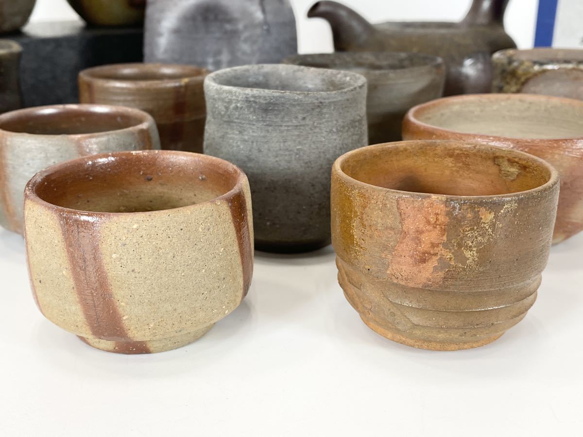 備前焼 - | : 酒器 メルカリ 酒器セット（徳利・おちょこ） ぐい呑み