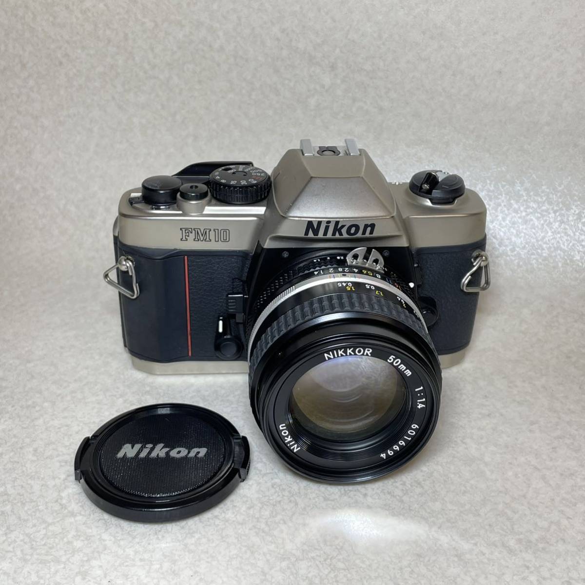 W2-1）ニコン Nikon FM10 レンズ NIKKOR 50mm 1:1.4 フィルムカメラ