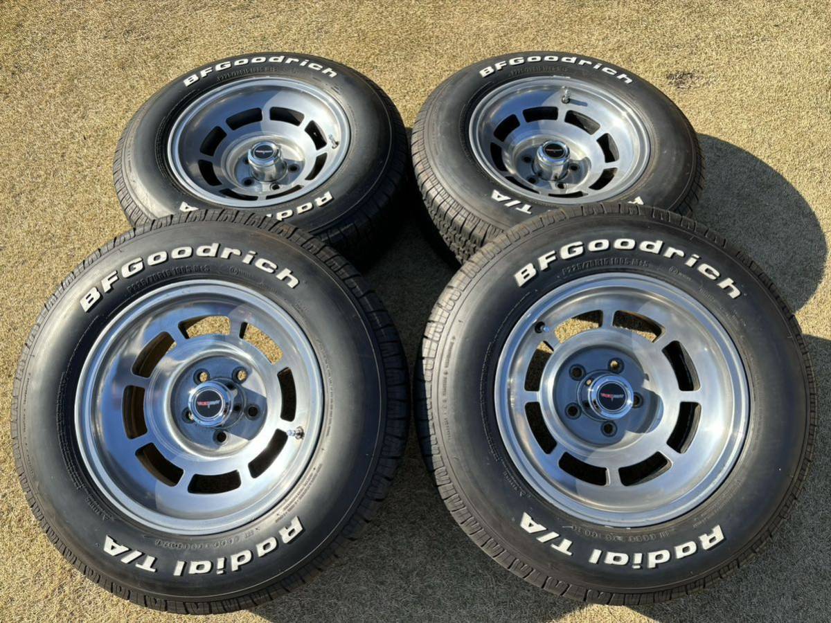 ★シボレー コルベット C3 マフラー ラリーホイール フローマスター アメ車 手渡し歓迎 シボレー コルベット C3 GM純正 ホイール 15×8J & 2021年製