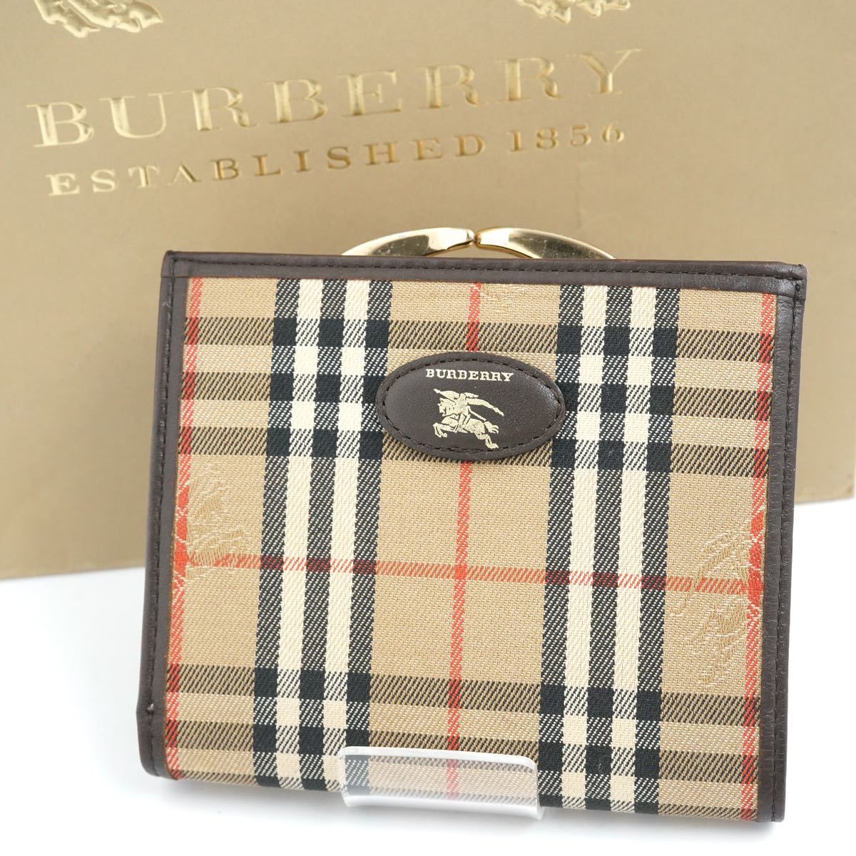 ミニ財布【ノバチェック/シャドーホース/がま口 BURBERRY（バーバリー