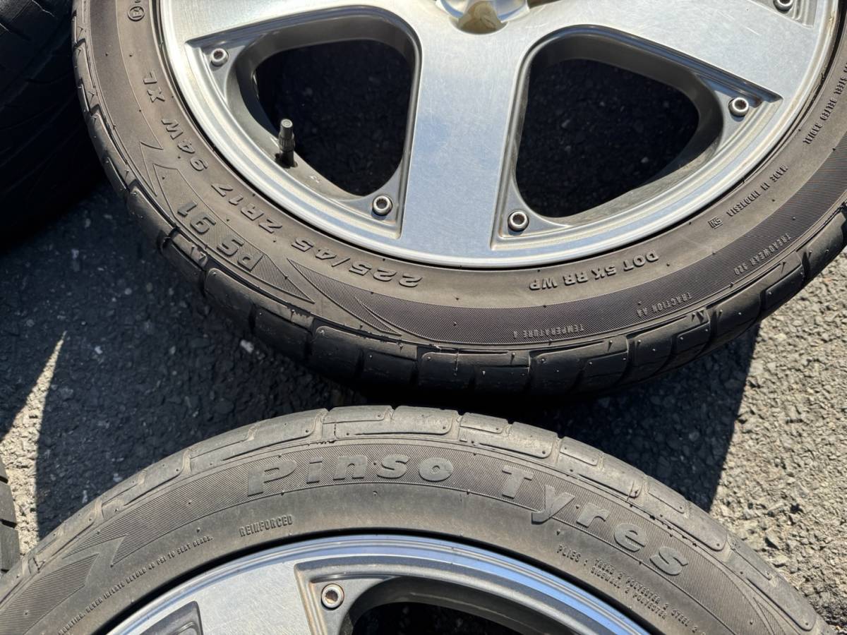 45-4110x フォルクスワーゲン ゴルフ4 純正 アルミホイール4本 17インチ 17×7J +38 PCD100 5穴 225/45/17 ニュービートル ポロ クロスポロ_6