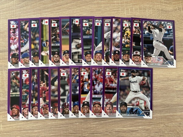 2023 TOPPS JAPAN EDITION BASEBALL Purpleパラレル 50枚限定 25枚