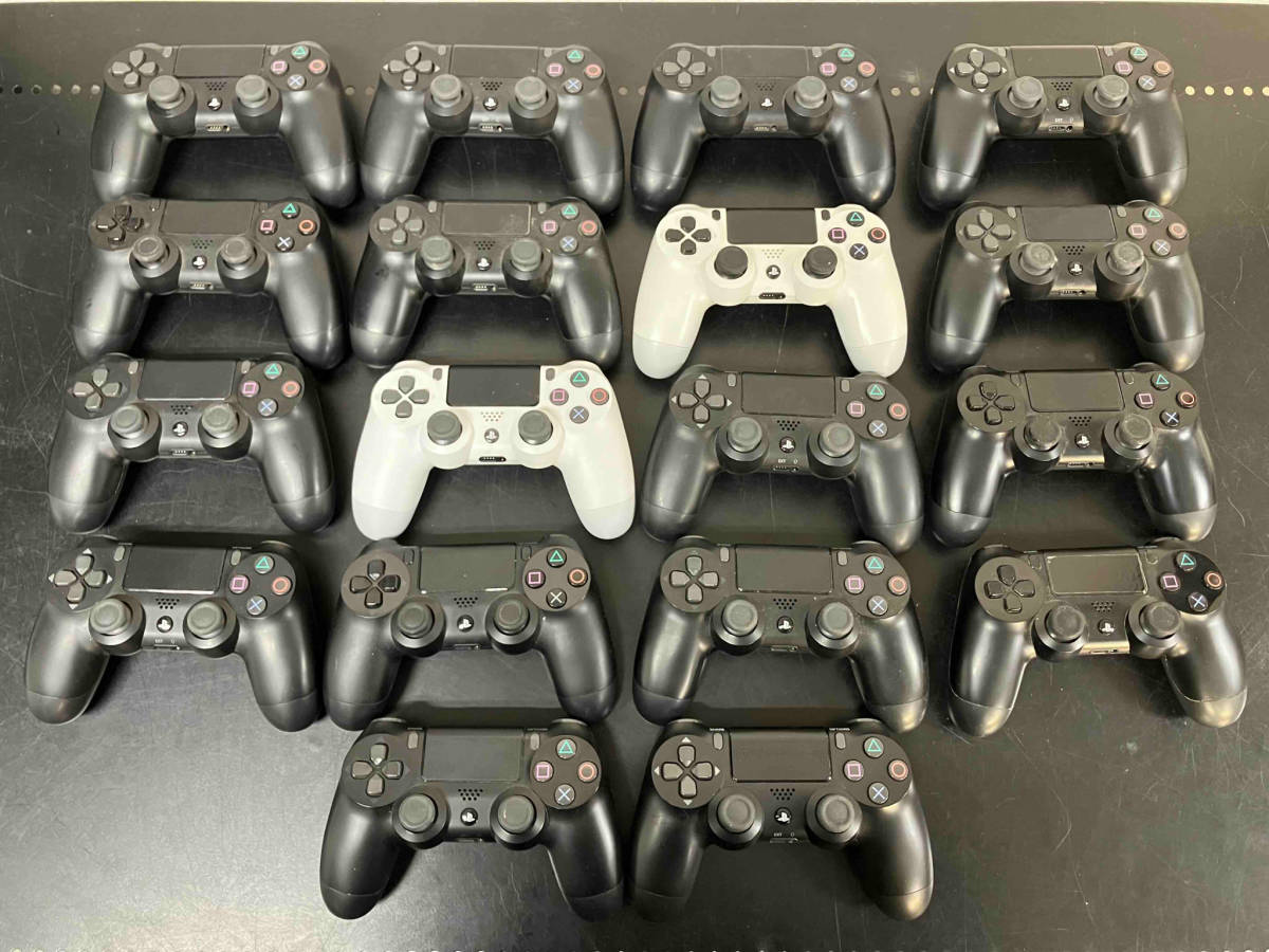 【ジャンク】【動作確認済】 SONY PlayStation4 PS4ワイヤレスコントローラ(CUH-ZCT1J 4台 / CHU-ZCT2J 13台 / 1台不明) 計18台 まとめ売り