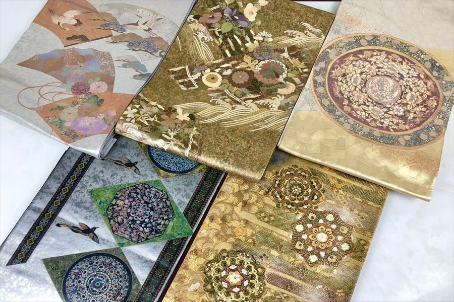 ◎リサイクル着物 帯まとめ売り 袋帯 まとめ5点 美品あり 西陣織 螺鈿  