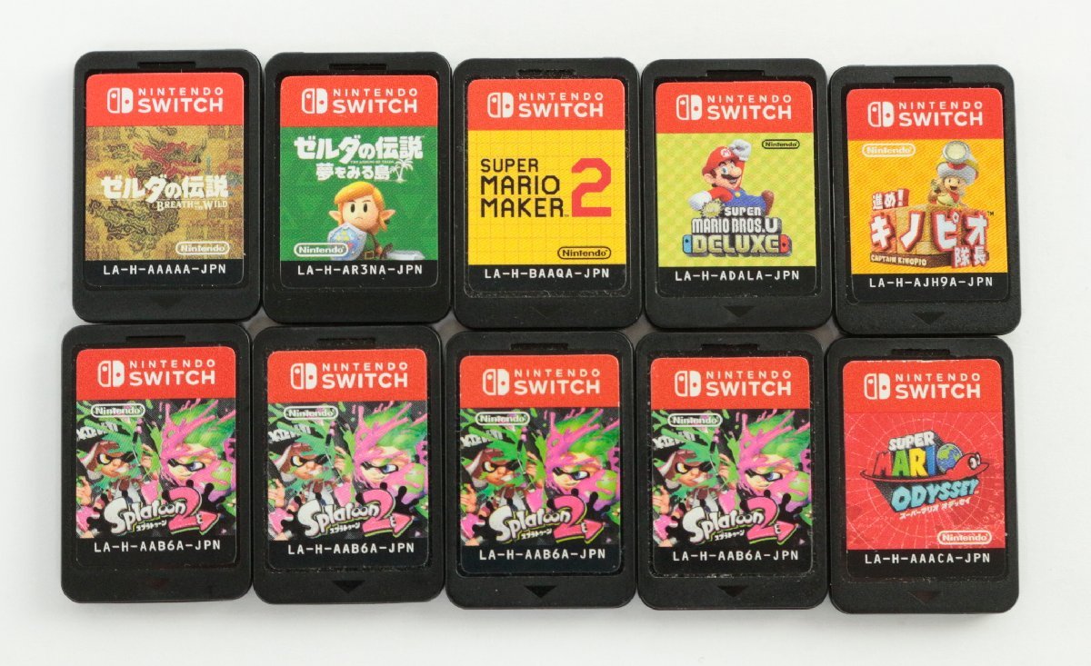 中古・ジャンク】SWITCHソフト ROMのみ10個セット スプラ2 オデッセイ 