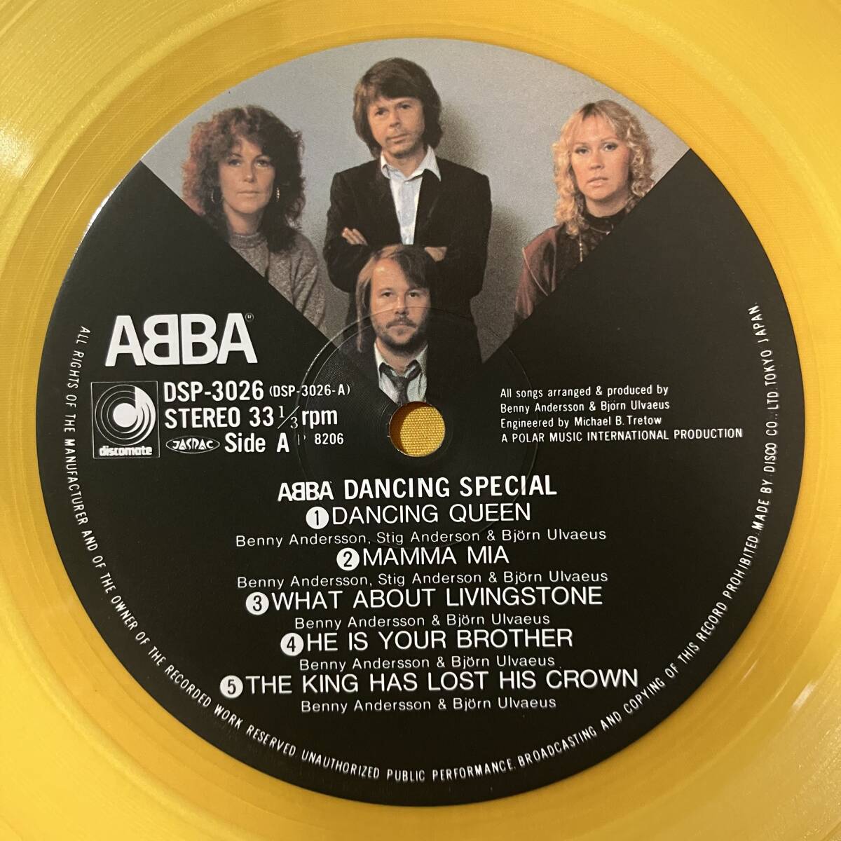 アバ ABBA 帯付き カラー・レコード/ ダンシング・スペシャル Dancing