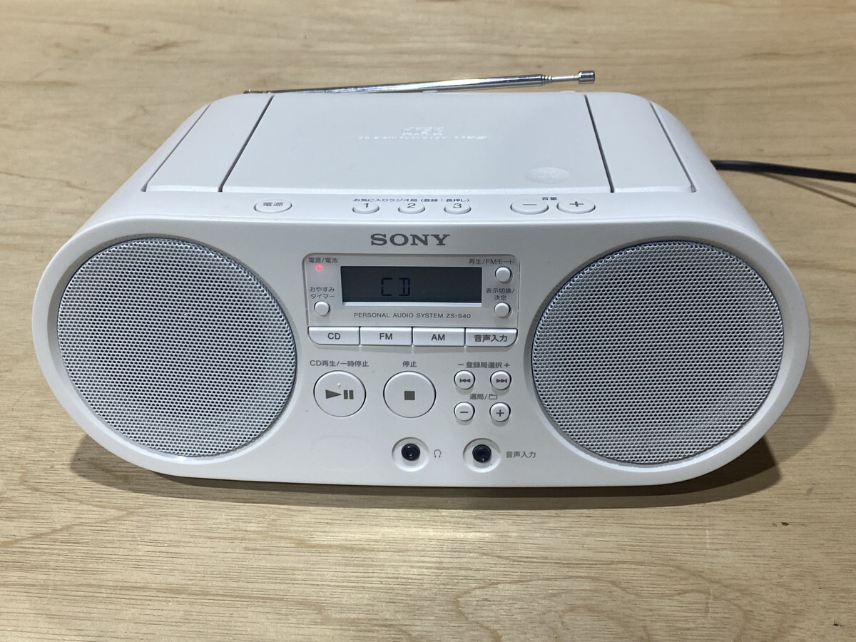 9－28】SONY ZS-S40 パーソナルオーディオシステム ラジオ SONY