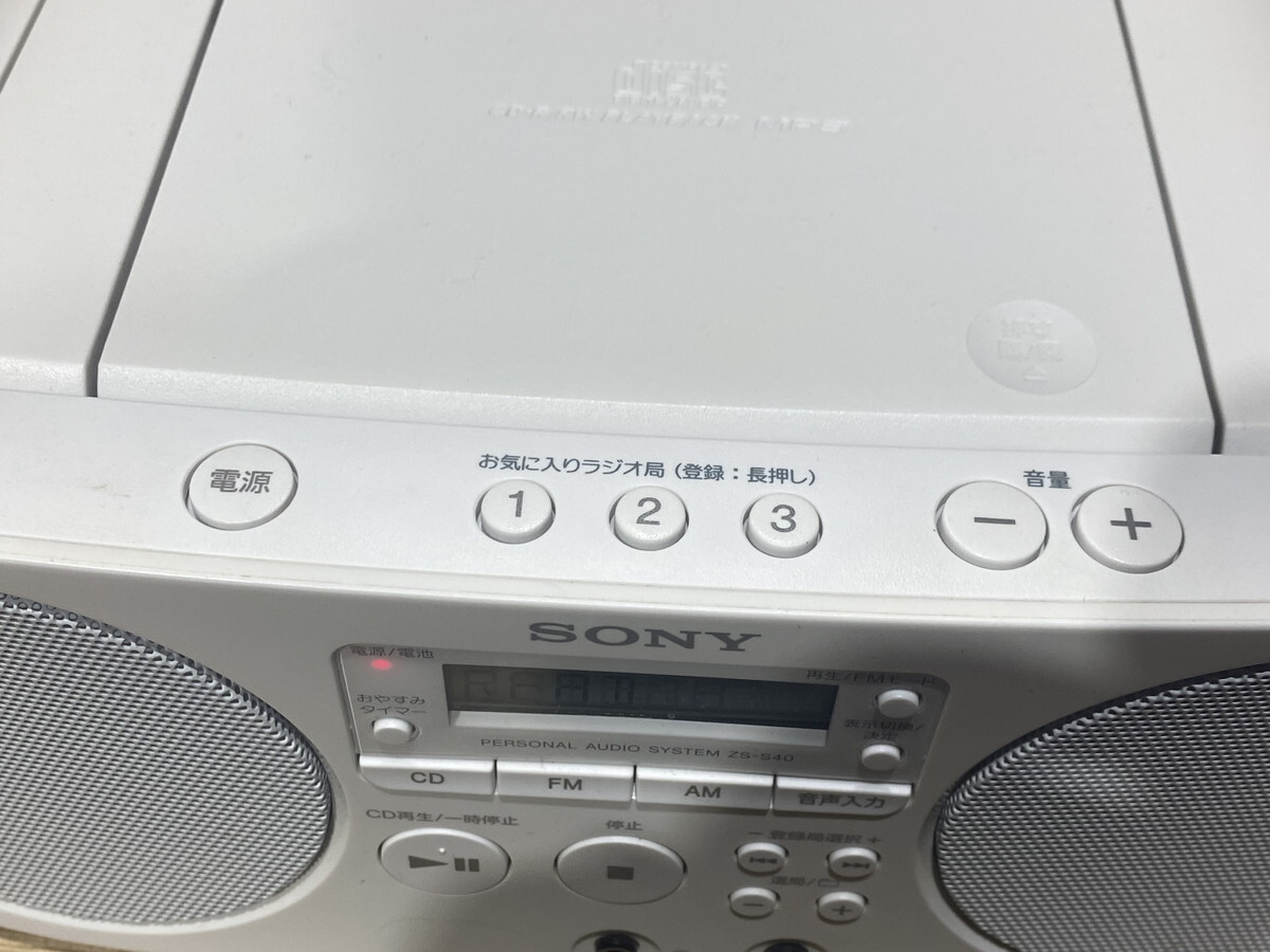 9－28】SONY ZS-S40 パーソナルオーディオシステム ラジオ SONY