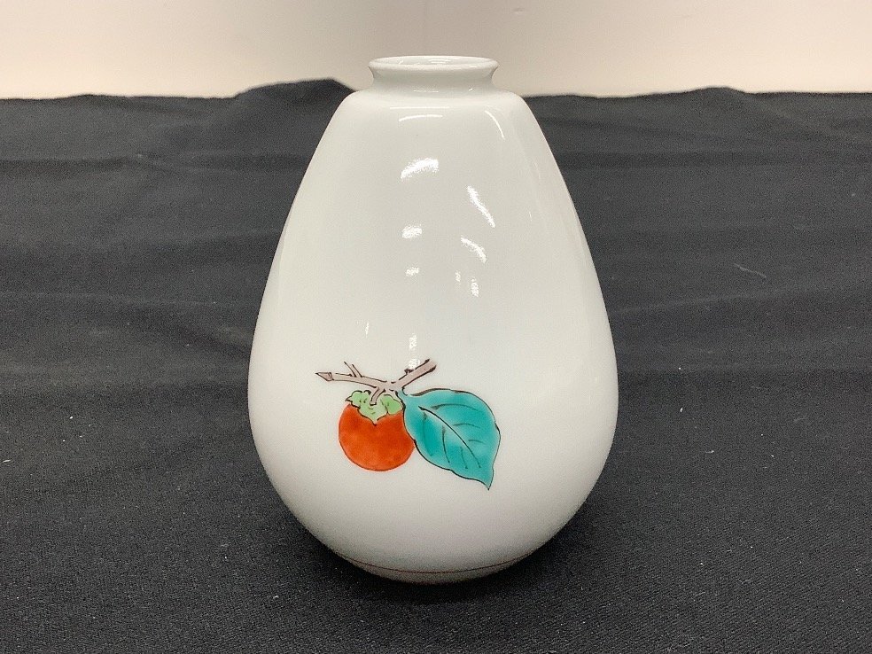 十四代 酒井田柿右衛門 一輪挿し 花器 花瓶 共箱付 ACBF 中古品(柿右