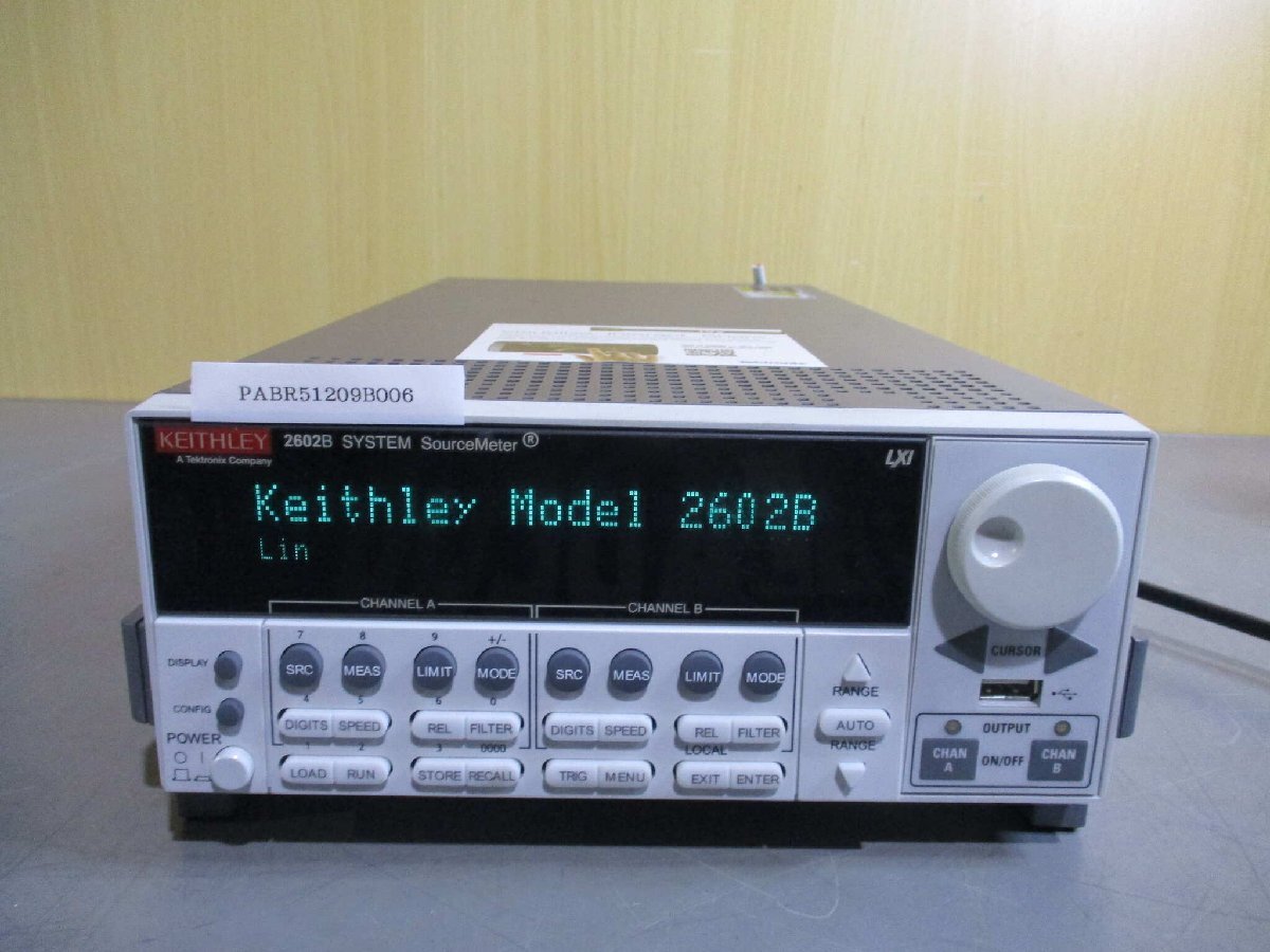 KEITHLEY SYSTEM SOURCE METER 2602B 通電OK PABR51209B006(電材、配電用品)｜売買された ...