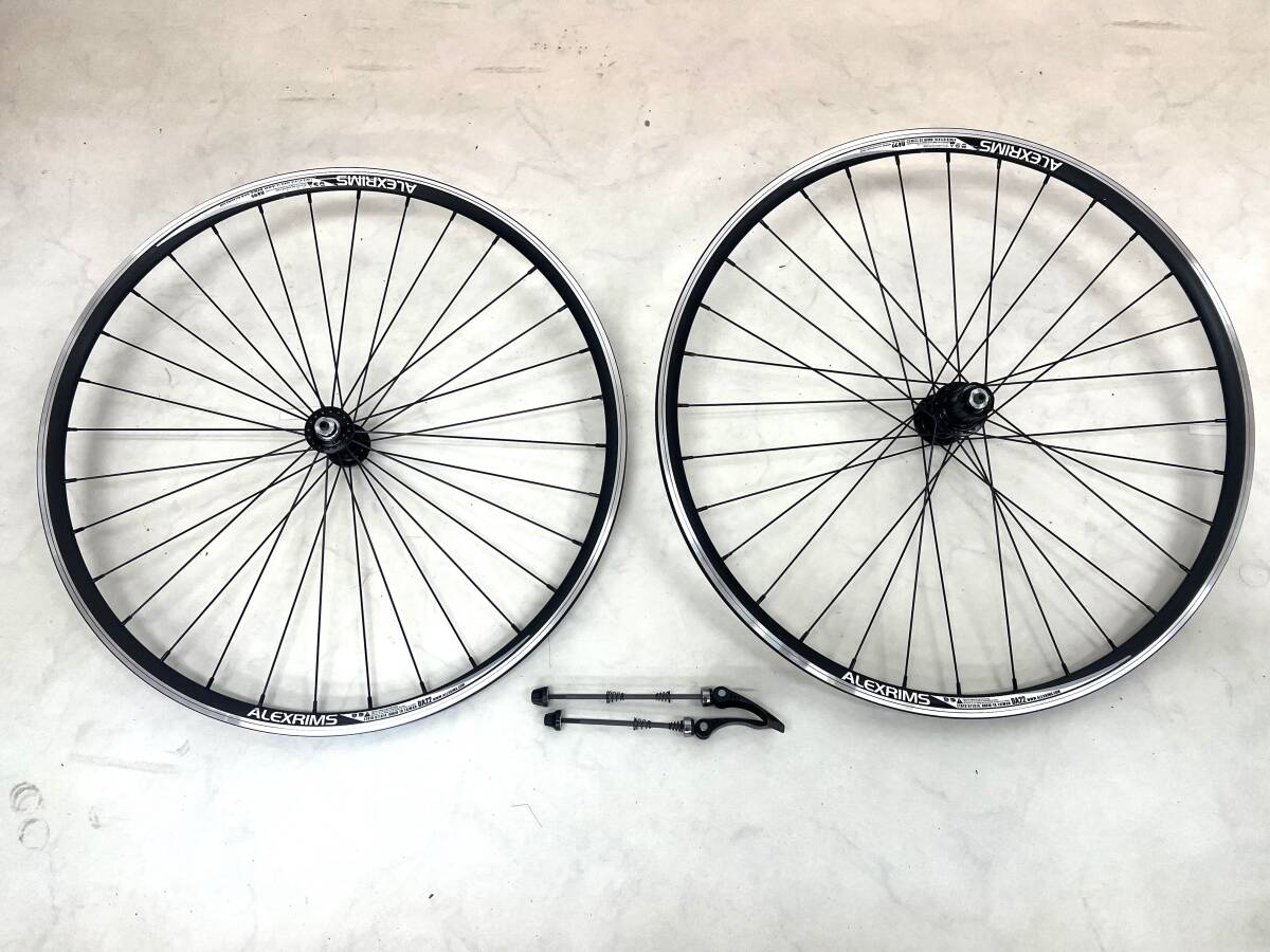 新品☆650Cロードバイク用完組ホイールセット ブラック（571×14）_1