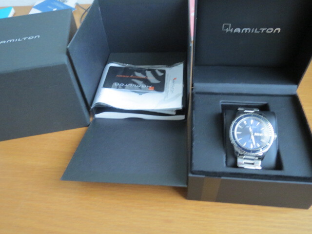ハミルトン HAMILTON JAZZMASTER SEAVIEW DAY DATE クォーツ ブルー（電池交換済）_1