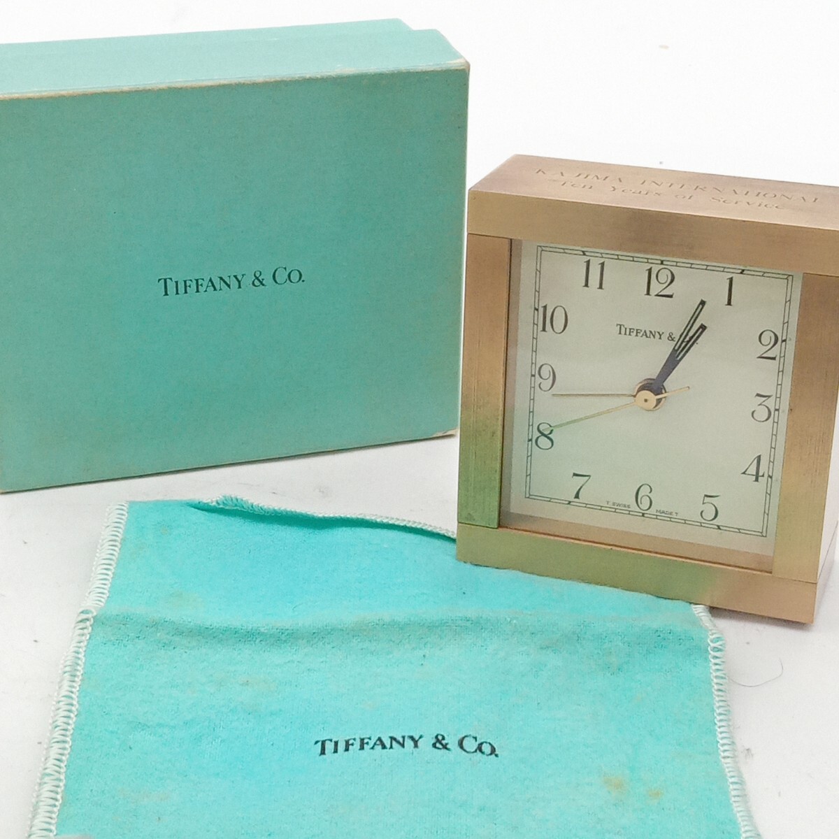 大村3月No.133 置き時計 Tiffany& Co. ティファニー 動作未確認