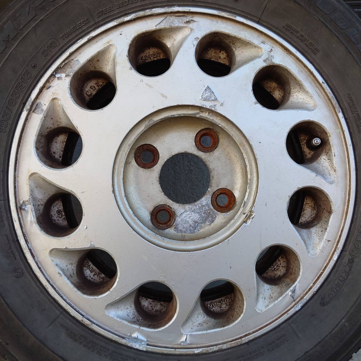 S13 180SX 日産純正 火の玉ホイール 6JJ＋40 15インチ 114.3 4H 2本