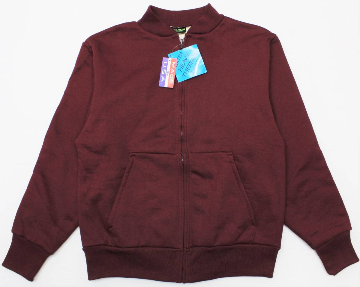 UJ63キャンバーSジップアップ スウェットUSA製サーマルTHERMAL LINED 