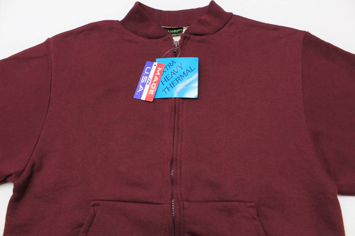 UJ63キャンバーSジップアップ スウェットUSA製サーマルTHERMAL LINED 