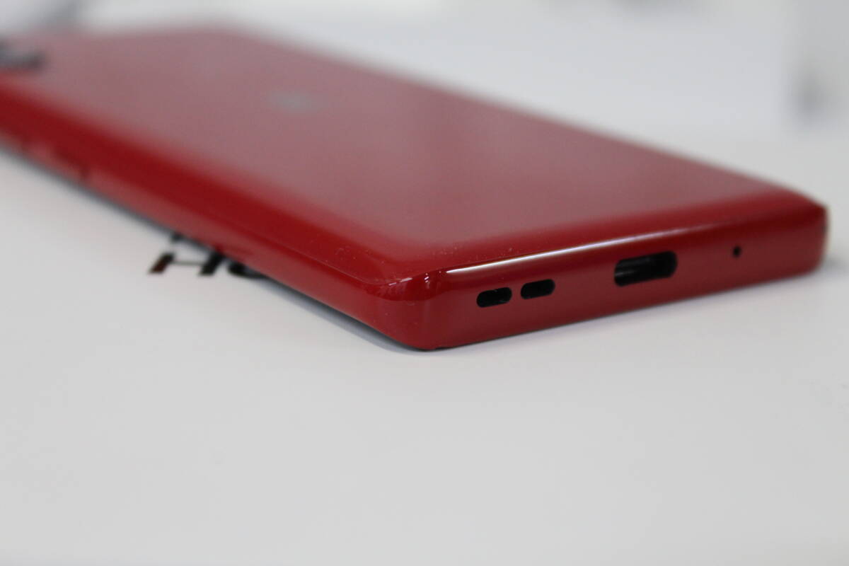 0520H】(1128) 国内版SIMフリー Rakuten Hand 5G 楽天 128GB レッド 赤